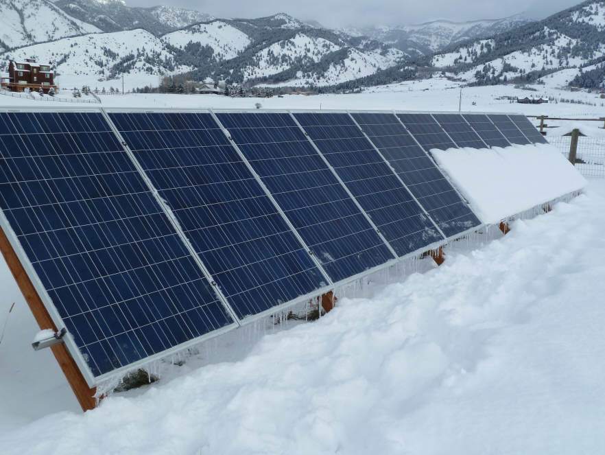 Solar in snow