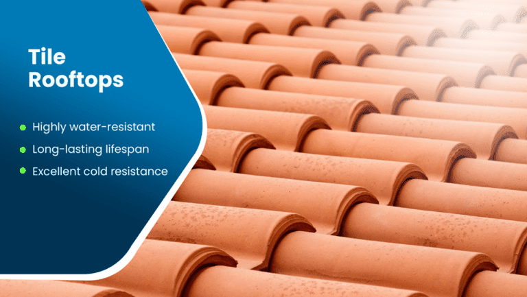 3. Tile Rooftops: