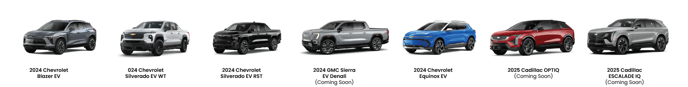 Compatible GM Electric Vehicles