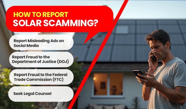 ways to report solar panel scams