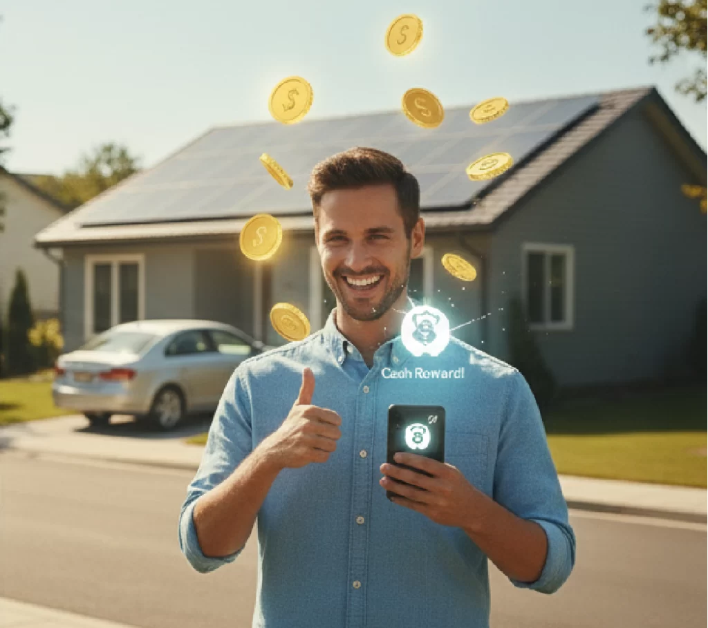 cash rewards with solar referral