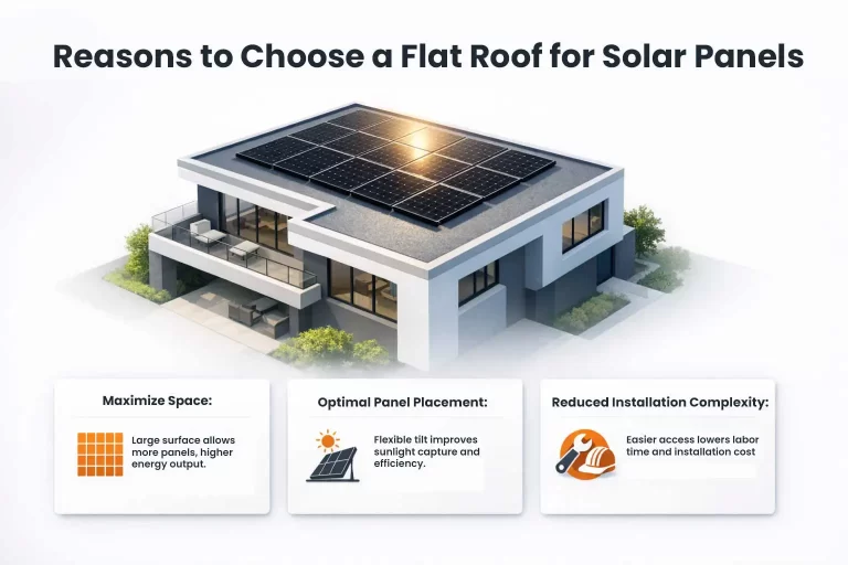 flat roof for solar panels