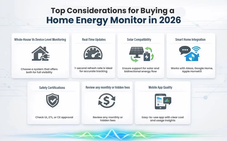 top considerations for buying a Home Energy monitor