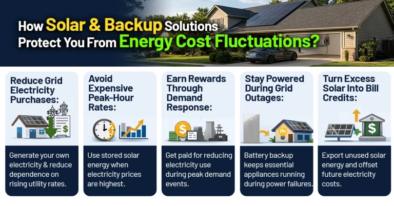 How solar & backup solutions protect You from energy cost fluctuations?