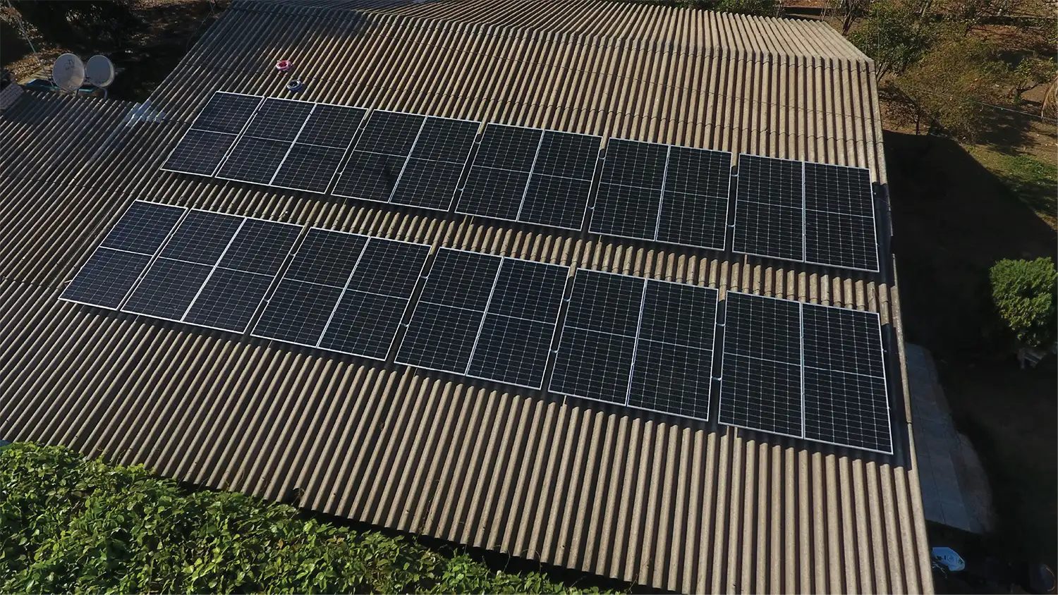 warehouse solar panels