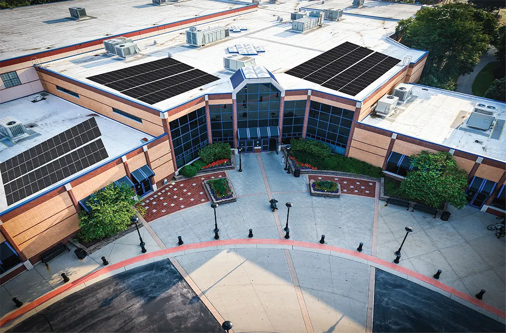 solar panel installation for schools