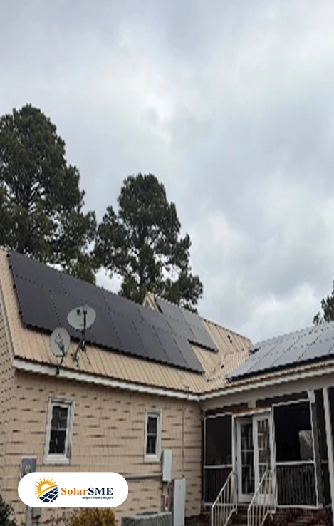 Solar panel installation